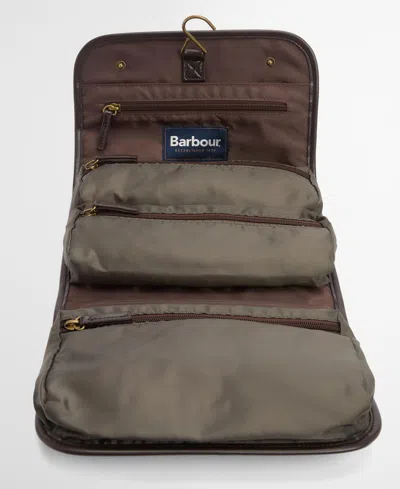 Barbour Wax Hanging Washbag Bags In Green