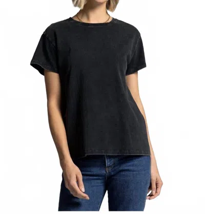 Thread & Supply Asher Crewneck Tee In Black In Black