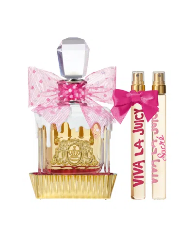 Juicy Couture Viva La Juicy Sucré 3 Piece Holiday Gift Set In Transparent