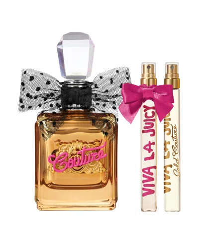 Juicy Couture Viva La Juicy Gold Couture 3 Piece Holiday Gift Set In Multi