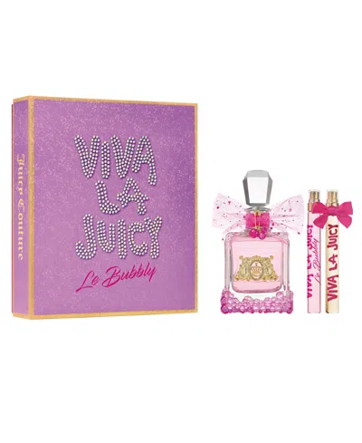 Juicy Couture Viva La Juicy Le Bubbly Eau De Parfum 3 Piece Gift Set In Multi