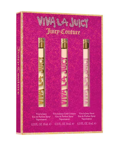 Juicy Couture Viva La Juicy 3 Piece Travel Coffret Holiday Gift Set In Multi