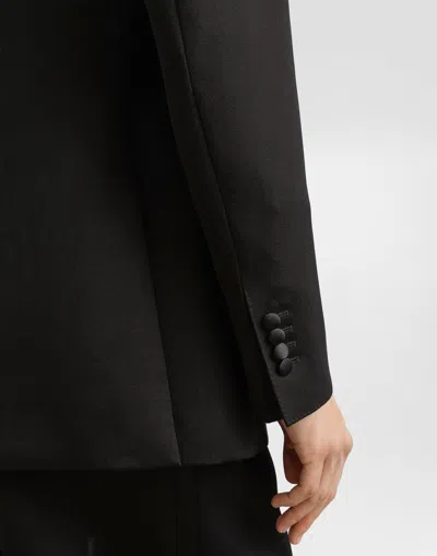 Dolce & Gabbana Double-breasted Sicilia Jacket In Black