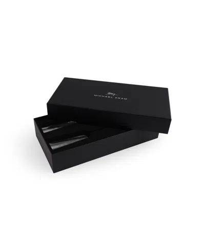 Michael Aram Reflective Champagne Flute And Heart Frame Set In Transparent