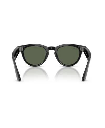 Ray Ban Unisex Ai Meta Gen2 Headliner Sunglasses, Rw4013 In Green
