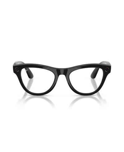 Ray Ban Ray-ban Meta Skyler (gen 2) Cat Eye Ai Glasses, 52mm In Black