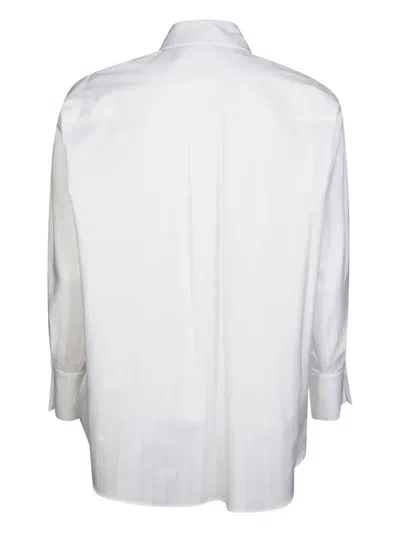 Elisabetta Franchi White Oversize Shirt In White