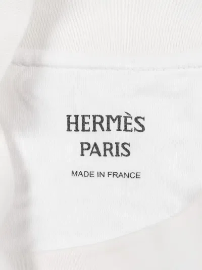 Pre-owned Hermes 2010s Kanoe Short-sleeve T-shirt In White