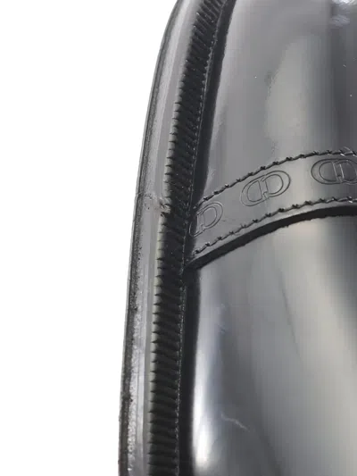 Pre-owned Dior 2010s Leather Cap-toe Shoes In Black