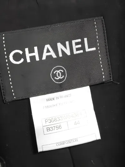 Pre-owned Chanel Cocomark Button Tweed Jacket In Black