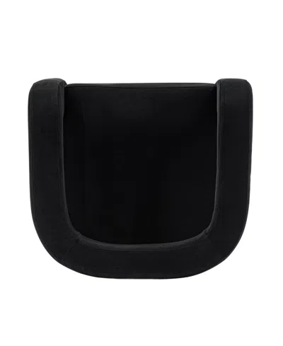 Manhattan Comfort Amirah Modern 27.17" Velvet Upholstered Accent Chair In Black