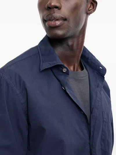 Hartford Cotton Shirt In Blue