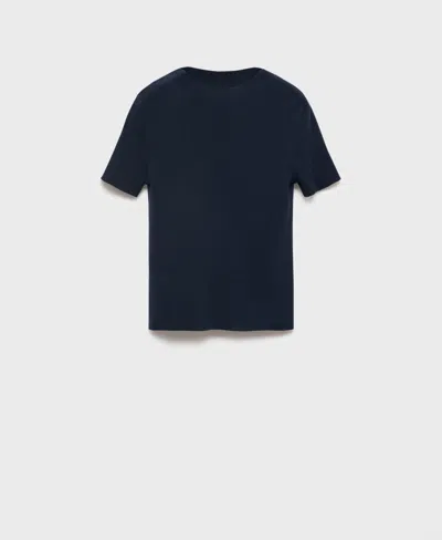 Mango Women's Short-sleeved Fine-knit Sweater In Multi