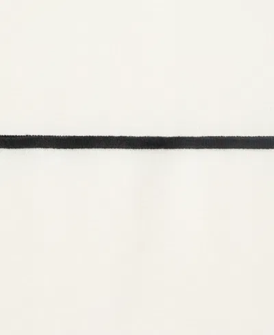 Mango Contrasting Low-rise Knitted Trousers Ecru In White