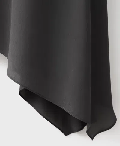 Mango Asymmetrical Maxi-skirt In Gray