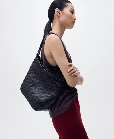 Mango Women's Straight Knitted Pants In Burgundy