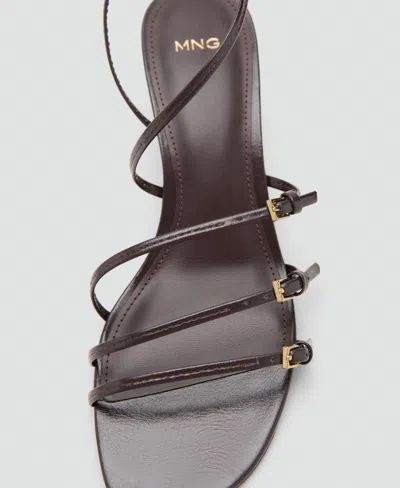 Mango Women's Buckle Kitten-heel Sandals In Multi