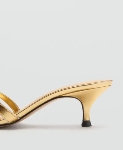 Mango Women's Strappy Kitten Heel Sandals In Animal Print