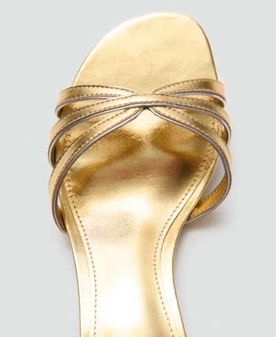 Mango Women's Strappy Kitten Heel Sandals In Animal Print