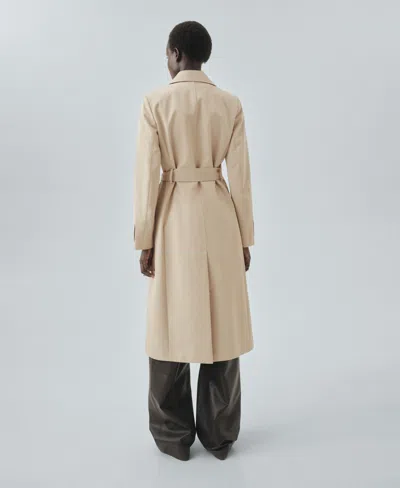 Mango Women's Classic Cotton Trench Coat In Brown