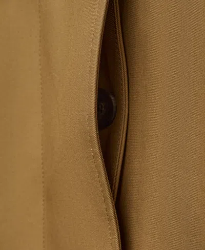 Mango Women's Cotton Long Trench Coat In Brown