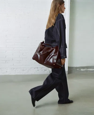 Mango Women's High-rise Balloon Jeans In Blue