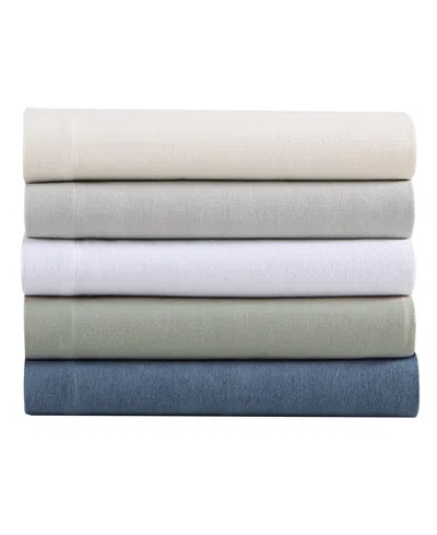 Eddie Bauer Solid 100% Cotton Brushed Flannel 3-pc. Sheet Set, Twin In Gray