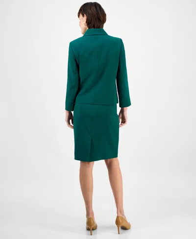 Le Suit Women's Pencil Skirt Suit Set, Regular & Petite In Green