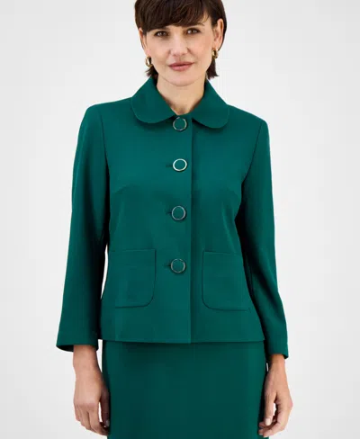 Le Suit Women's Pencil Skirt Suit Set, Regular & Petite In Green