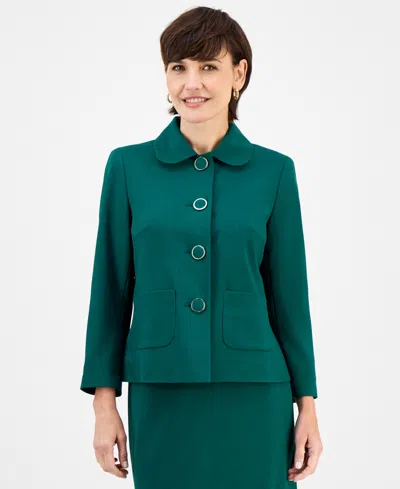 Le Suit Women's Pencil Skirt Suit Set, Regular & Petite In Green