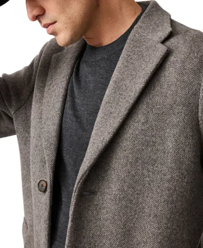 Rodd & Gunn Colwood Wool Blend Twill Coat In Brown