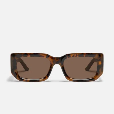 Quay Tell Me More 54mm Square Sunglasses In Brown