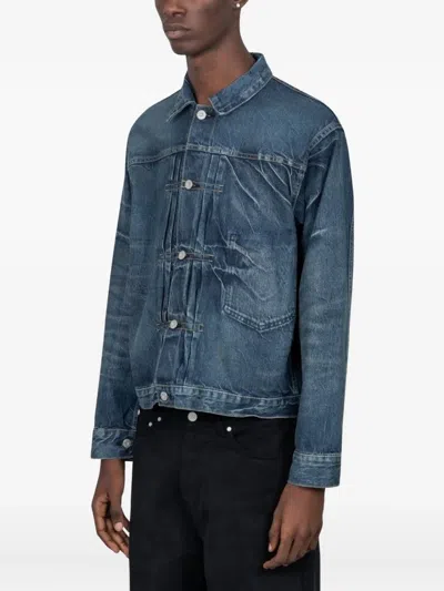 Human Made Denim Work Jacket In Blue