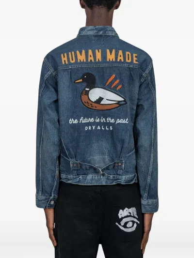 Human Made Denim Work Jacket In Blue