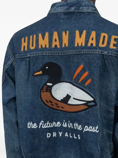 Human Made Denim Work Jacket In Blue