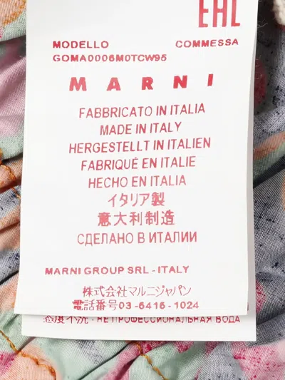 Pre-owned Marni 2010s Pattern Cotton Midi Skirt In Pink