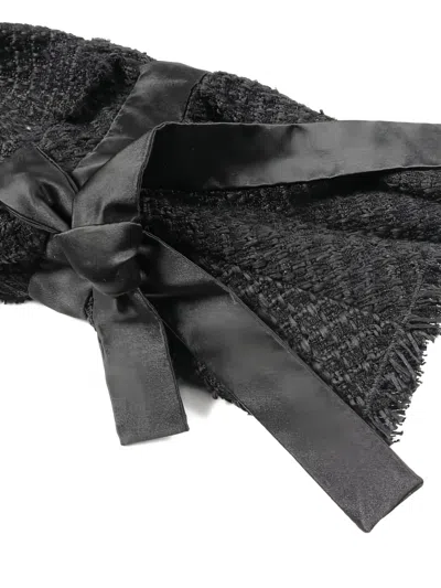 Pre-owned Chanel 1986-1988 Tweed Jacket In Black