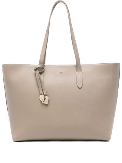 Aspinal Of London East West Tote Bag In Neutral