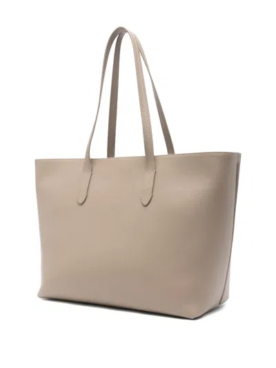 Aspinal Of London East West Tote Bag In Neutral