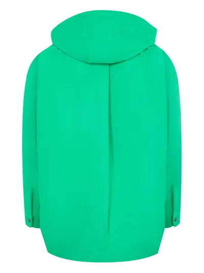 Issey Miyake Padded Rim Shirt Jacket In Green