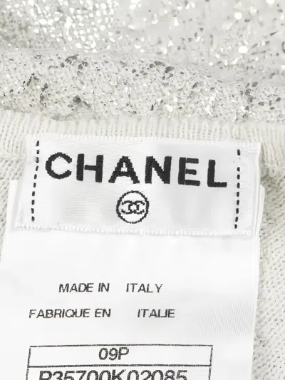 Pre-owned Chanel 1986-1988 Sleeveless Knit Top In Gray