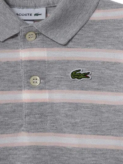Lacoste Organic Cotton Pajamas In Gray