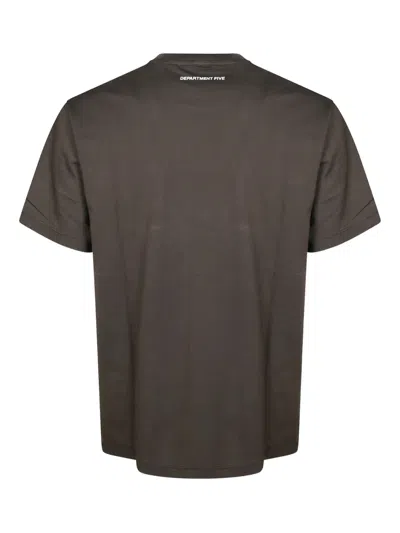 Department Five Slogan-print T-shirt In Brown