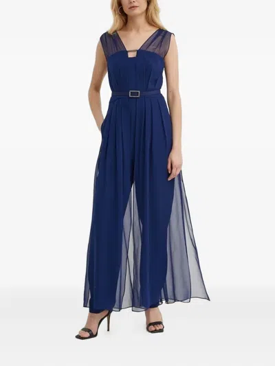 Luisa Spagnoli Embellished Jumpsuit In Blue