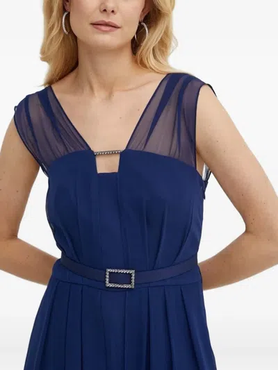 Luisa Spagnoli Embellished Jumpsuit In Blue