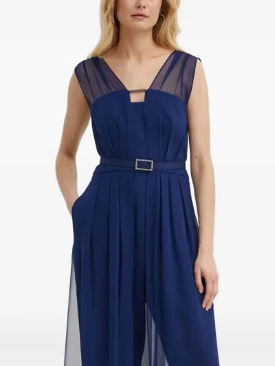 Luisa Spagnoli Embellished Jumpsuit In Blue