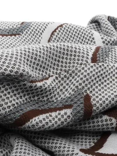 Pre-owned Hermes 2010s Patterned Crew-neck T-shirt In Gray