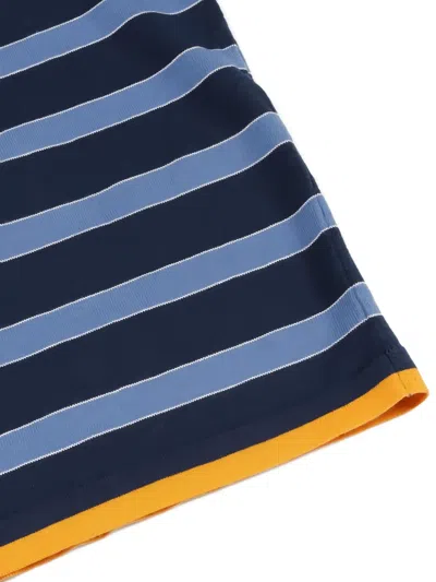 Pre-owned Hermes 2010s Crew-neck Striped T-shirt In Blue