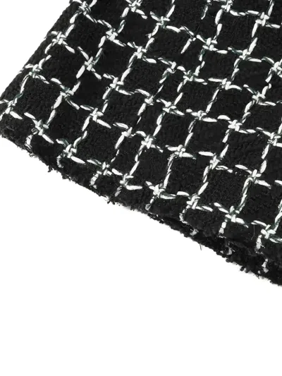 Pre-owned Chanel 1986-1988 Button Tweed Jacket In Black