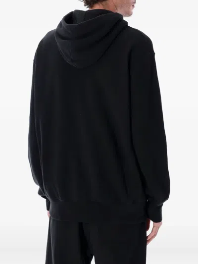 Champion Reverse Weave Patch Hoodie Full Zip In Black